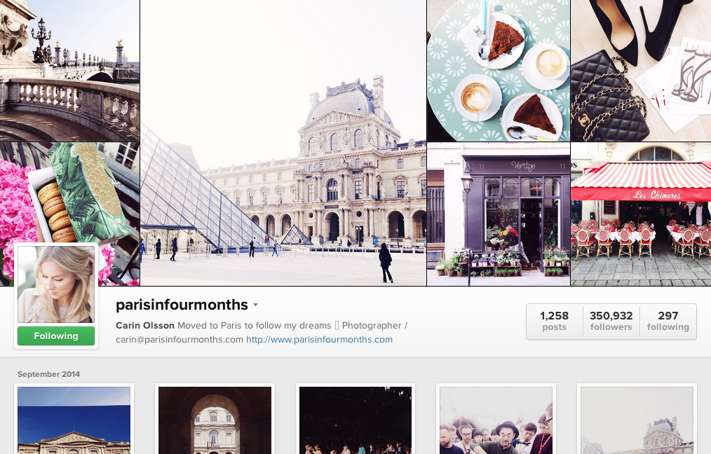 Paris In Four Months, Instagram Accounts, Travel