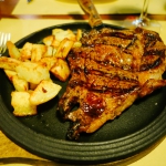 Steak dinner, Rome