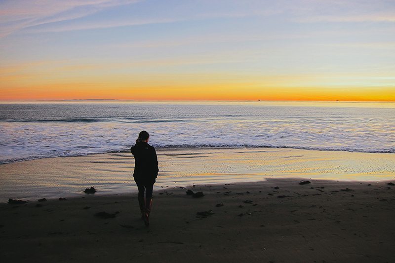 Pacific Coast Highway at sunset