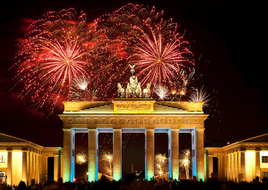 Berlin, Brandenburger Tor, Feuerwerk, Silvester