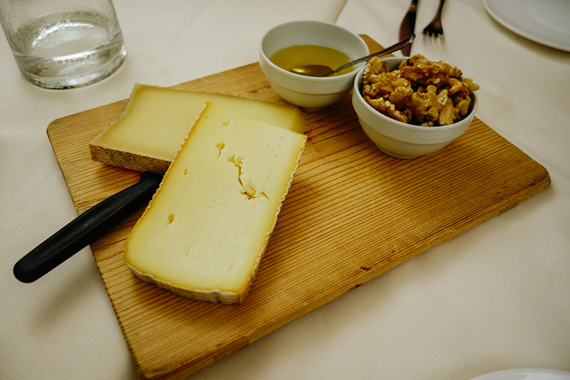 Agriturismo Rini cheese platter, Bormio