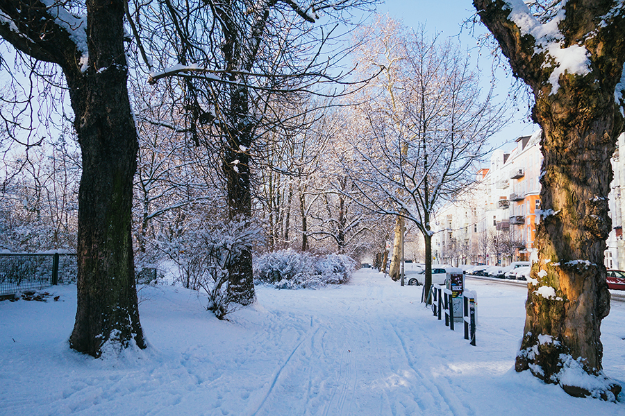 Berlin in the snow